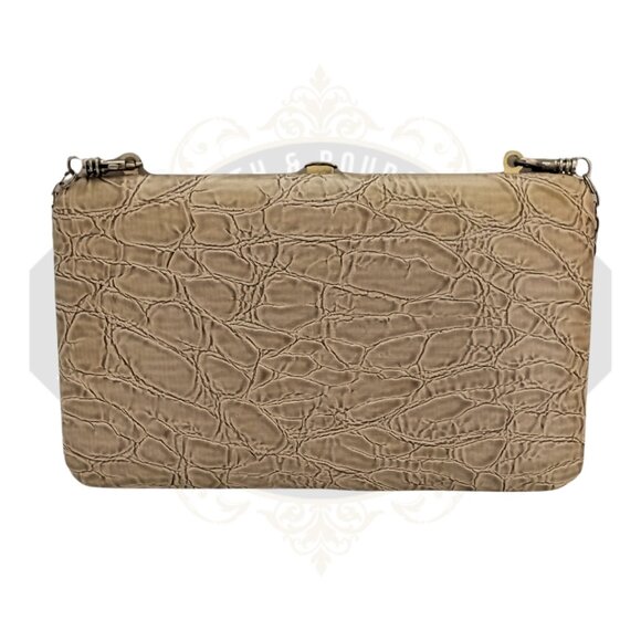 Vintage Sexy Sleek Slim Long Removeable Chain Faux Crocodile Skin Wallet. - Picture 5 of 14